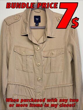 Button Up GAP Long Shirt Size SMALL